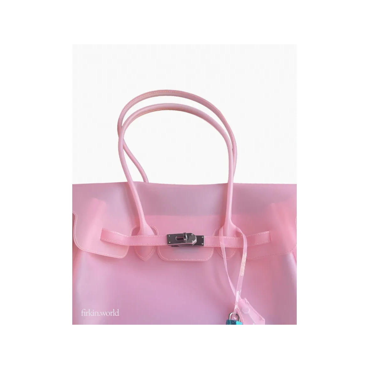 Translucent pink bucket — jelli.world jelly bag